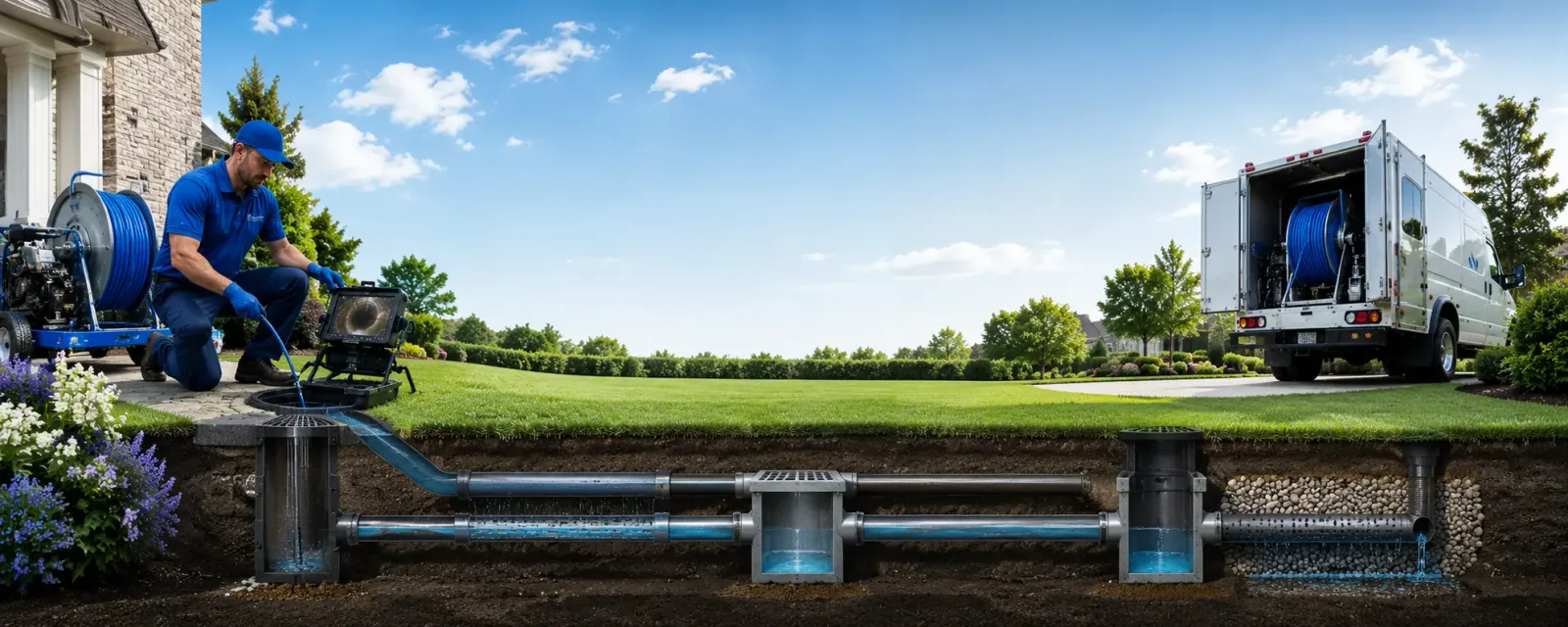 Outdoor drain cleaning information for Harbinger, NC
